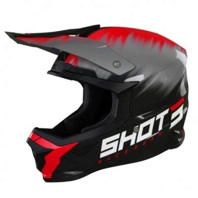 Capacete Shot Furious Versus 2022 Vermelho Loja Motocross