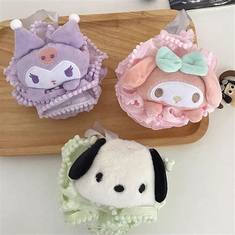 Cartoon Sanrio My Melody Kuromi Kawaii Bathing Bath Ball Anime