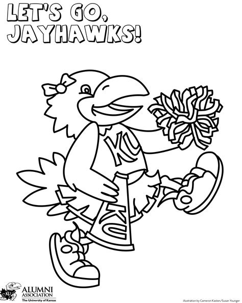 Printable Kansas Jayhawk Coloring Pages [2025]