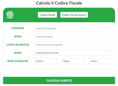 Controllo Codice Fiscale Verifica E Calcolo Online Ilcodicefiscale