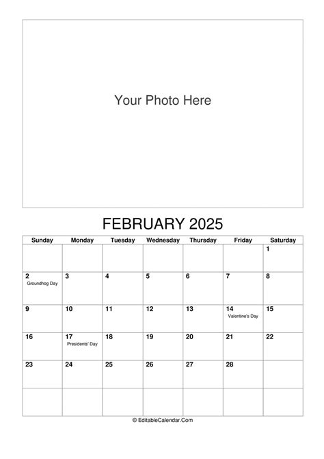 Microsoft Word February 2025 Calendar Template Reeva Celestyn