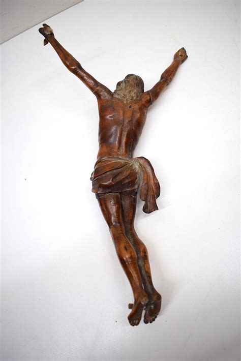 Proantic Christ En Bois Sculpt De Buis Xviii Me Si Cle Ref