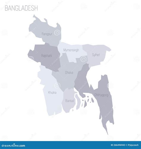 Bangladesh Political Map Of Administrative Divisions Divisions Porn