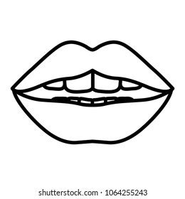 Mouth Cartoon Isolated Stock Vector Royalty Free 1013648998