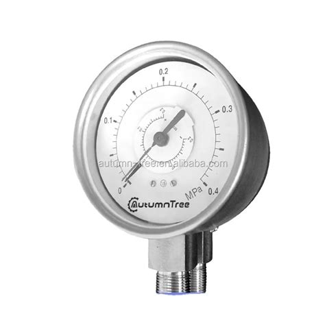 SS304 Case Bourdon Tube Differential Pressure Gauge Alibaba