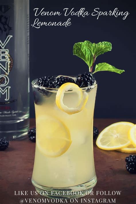 Venom Sparkling Lemonade 2 Ounce Venom Vodka 2 Ounce Lemonade 2