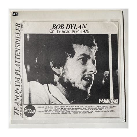 Bob Dylan On The Road 19741975