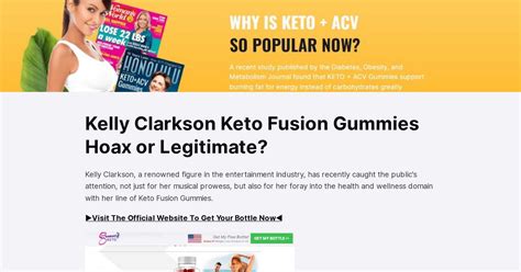 Kelly Clarkson Keto Fusion Gummies