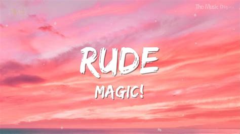 Magic! - Rude (lyrics) | Miley Cyrus, Adele, Justin Bieber, Sia (Mix ...