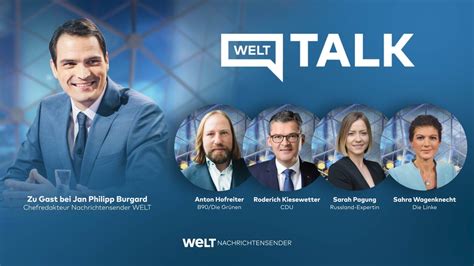 WELT Nachrichtensender WELT TALK Am 24 Februar Ab 15 Uhr U A Mit