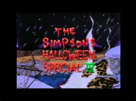 The Simpsons Treehouse Of Horror Iv End Credits Youtube