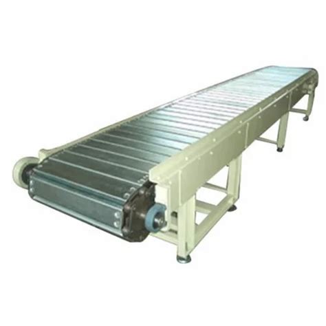 Stainless Steel Slat Chain Conveyor Material Handling Capacity