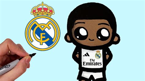 Comment Dessiner Mbappe Avec Le Maillot Du Real Madrid Mignon