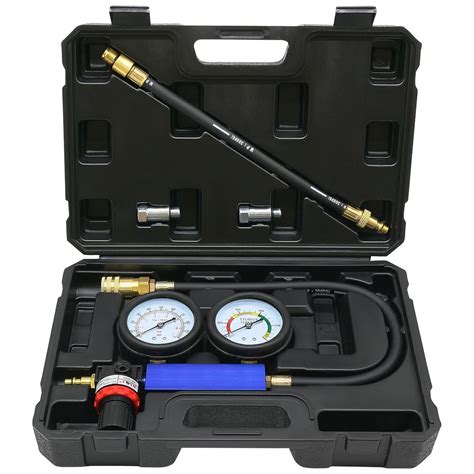 Cylinder Leak Down Tester Kit Automotive Engine Pressure Gauges