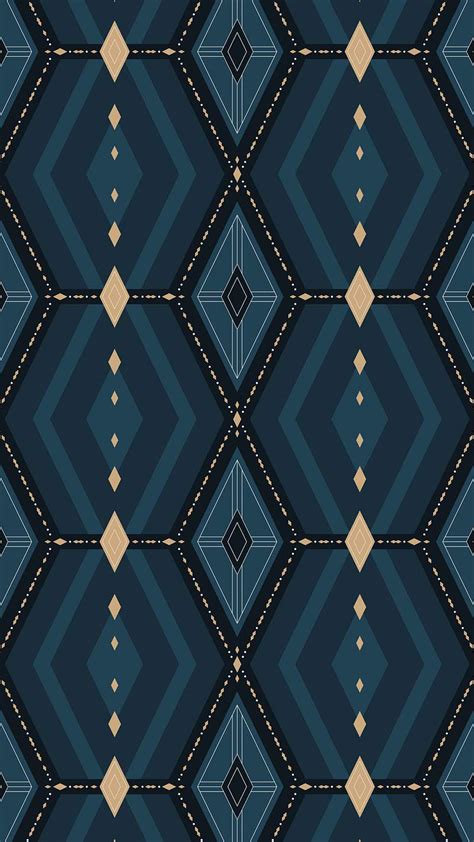 Dark blue geometric patterned mobile | Premium Vector - rawpixel