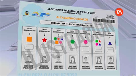 Diseño De Papeletas Para Elecciones Seccionales 2023 Está Listo