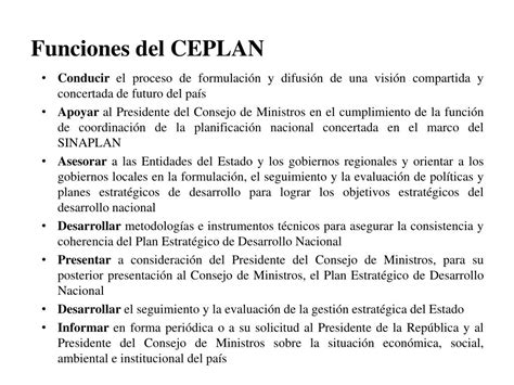 Ppt Reflexiones Sobre El Planeamiento En El Per Diagn Stico Y