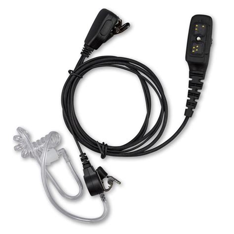 Hytera Covert Acoustic Tube Earpiece With Mic And Ptt Pd7xx Radioswap Two Way Radio And Walkie