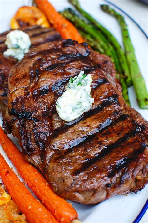 Lemon Garlic Butter Grilled Ribeye A Cedar Spoon