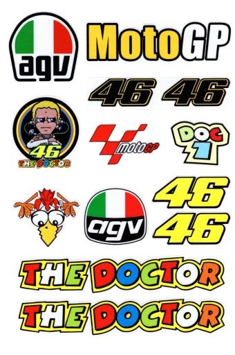 Naklejki Na Motor Motocykl Thedoctor Motogp Agv Za Z Z Szczucin