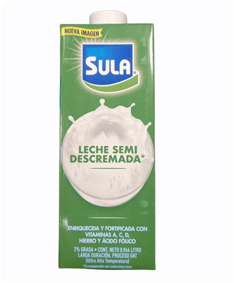 Leche En Caja Semidescremada Sula 1 Lt Supermercado El Éxito