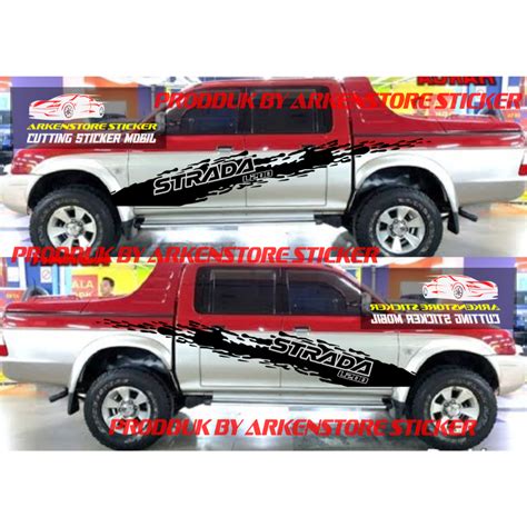 Jual Sticker Strada L Cutting Stiker Stiker Mitsubishi Strada L