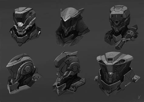 Helmet concept, Robot concept art, Armor concept