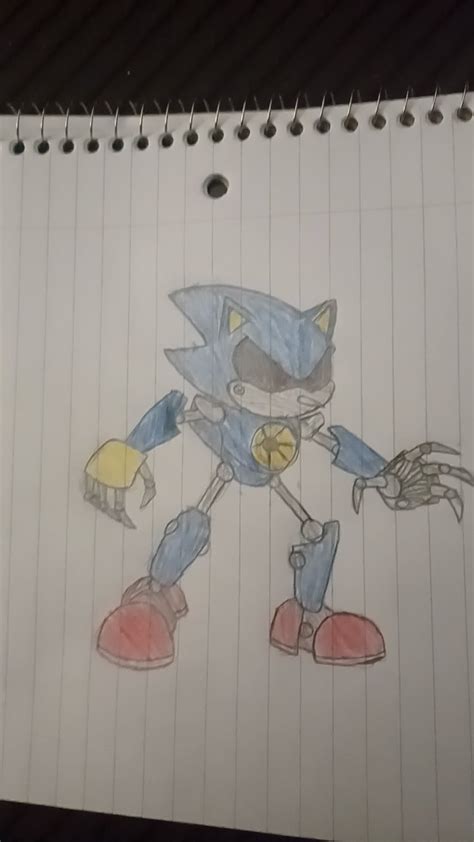 here's my Metal Sonic drawing : r/SonicTheHedgehog