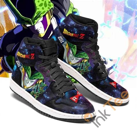 Cell Galaxy Dragon Ball Z Sneakers Anime Air Jordan Shoes Inktee