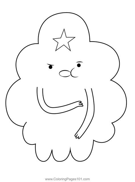 Angry Lumpy Space Princess Adventure Time Coloring Page for Kids - Free Adventure Time Printable ...