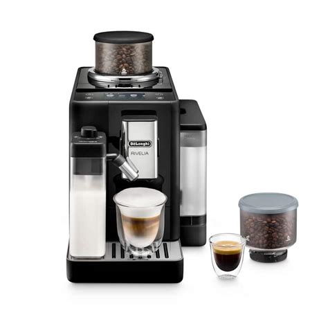 De Longhi Rivelia Automatic Compact Bean To Cup Coffee Machine Black