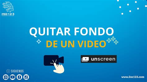 VIDEO TIP REMOVER FONDO DE UN VIDEO YouTube