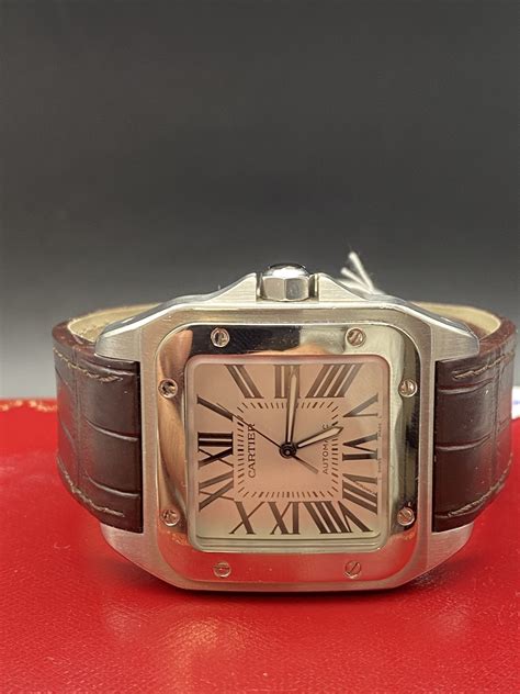 Cartier Santos 100 Xl Ref 2656 Full Set Euro Pièces Dor