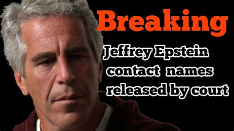 Epstein Contact Names Released By Court The Epstein List Bill Clinton