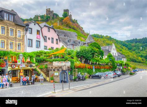 BEILSTEIN, GERMANY, AUGUST 15, 2018: Beilstein town with Metternich ...