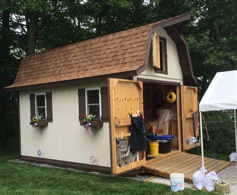 Tall Gambrel Barn Style Sheds