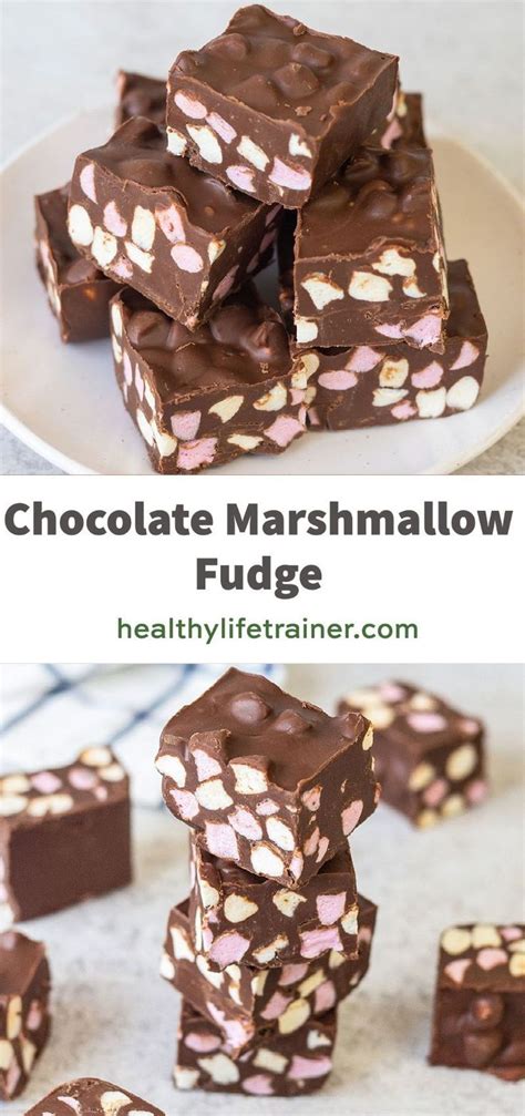 5 Minute Microwave Chocolate Marshmallow Fudge | Recipe | Marshmallow ...