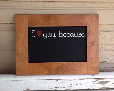 SALE I Love You Because Chalkboard Alpha Font Natural Wood Etsy