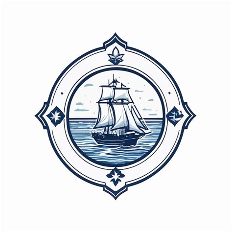 Premium Vector Nautical Emblem Vector