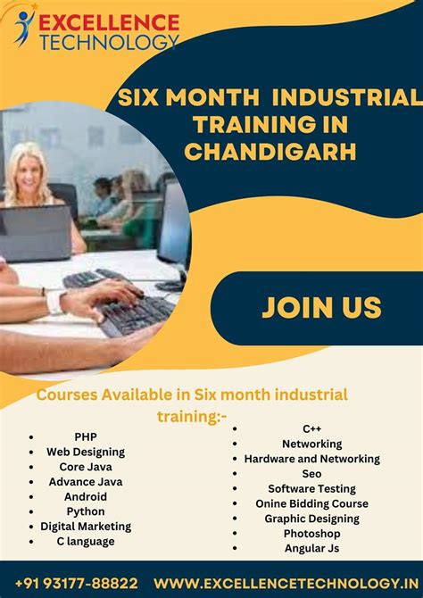 Six Month Industrial Training In Chandigarh By Excellence Technology