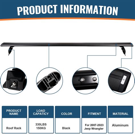 Wonderdriver Max Loading Lb Heavy Duty Roof Rack Cross Bars Fit For