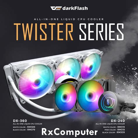 AIGO DARKFLASH TWISTER DX 240 360 ARGB ALL IN ONE CPU LIQUID COOLER