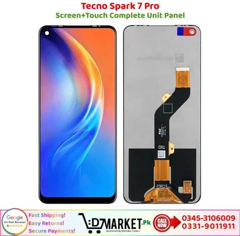 Tecno Spark 7 Pro LCD Panel Price In Pakistan | Fast+Secure!