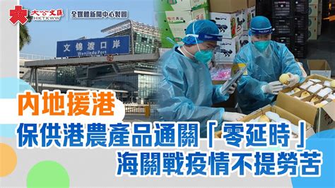 內地援港｜保供港農產品通關「零延時」 海關戰疫情不提勞苦 新聞 香港文匯網