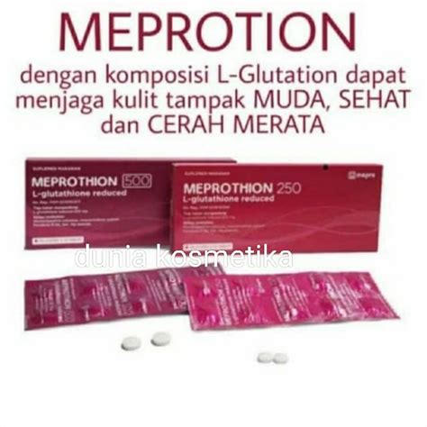 Jual Meprothion Mg L Glutathione Glutation Suplemen Kesehatan Kulit