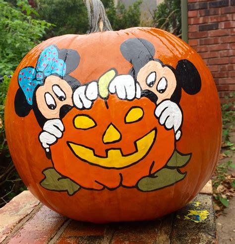 Pin By Tray Stone On All Hallow S Eve Disney Pumpkin Painting