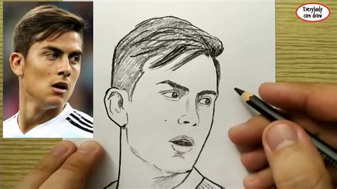 VERY EASY How To Draw Paulo Dybala From Juventus Learn Drawing