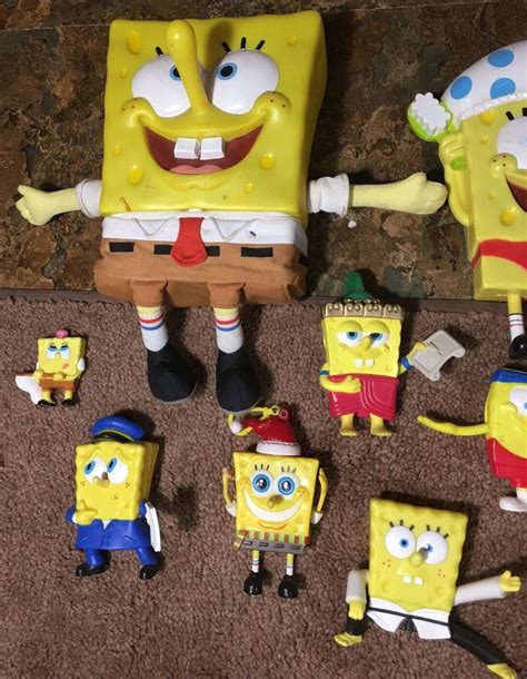 SPONGEBOB SQUAREPANTS NICKELODEON LOT OF FIGURINES/TOYS - BEAUTIFUL LOT ...