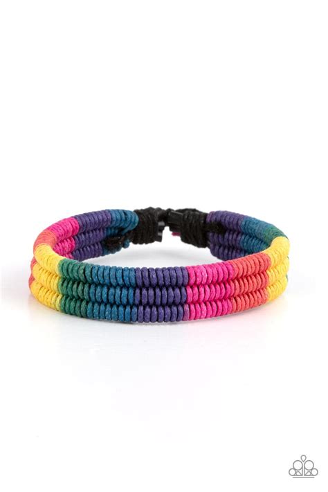 Paparazzi Rainbow Renegade Multi Urban Bracelet Carasshop