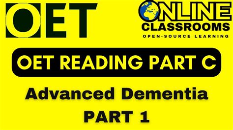 Oet Reading Sample For Nurses Part C Oet Online Classroom YouTube